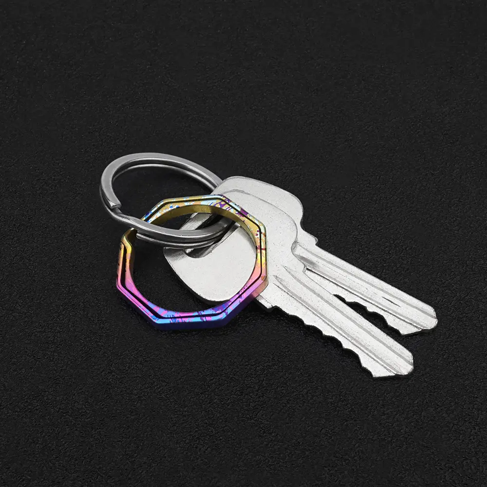 S/L Ring Titanium Alloy Colorful Keychain Buckle Outdoor Tool EDC Accessories