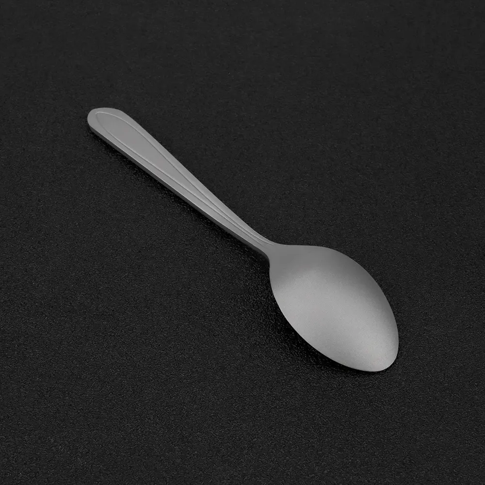 Small Coffee Spoon Titanium Alloy Dessert Spoon Outdoor Camping Food Scoop Lightweight Tableware