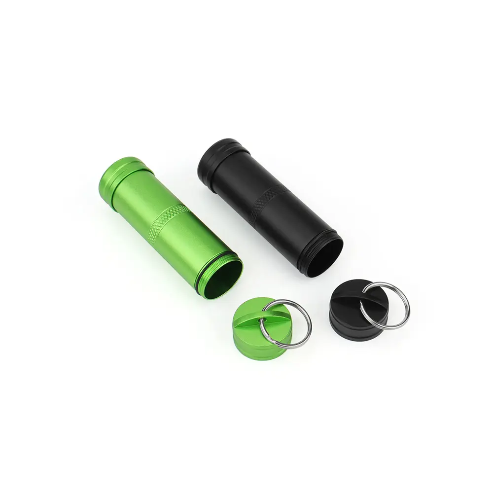 Aluminum Alloy Waterproof Canister Seal Bottle Box EDC Outdoor Tool