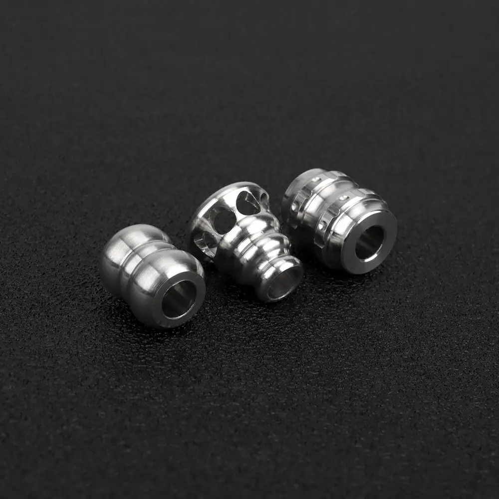 Titanium Alloy Paracord Bead Pendant Keyring Accessories Umbrella Rope Knife Beads Multiple Styles