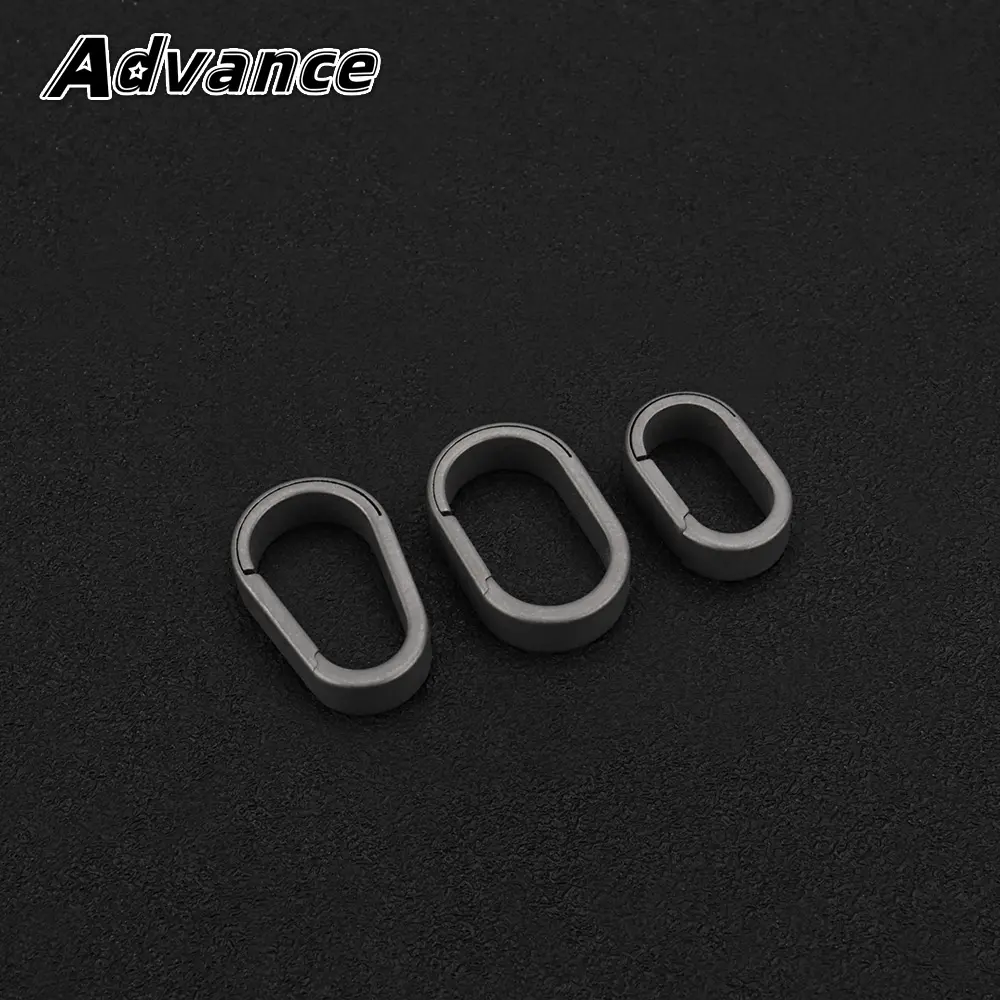 1PC Small Titanium Buckle Keychain Waist Belt Accessories Outdoor EDC Tool Titanium Alloy Keyring