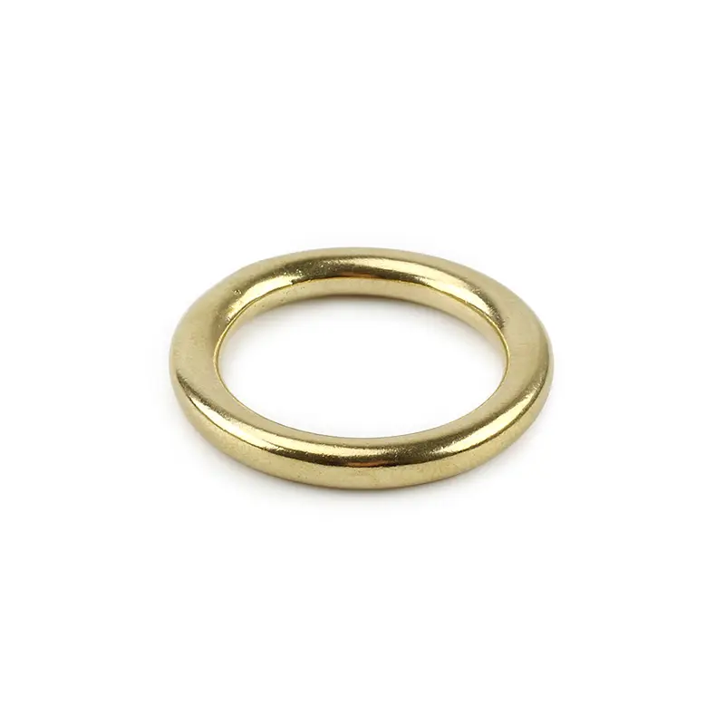 3pcs Yellow Brass Ring Outdoor Tool DIY Copper Seamless Solid Key Ring