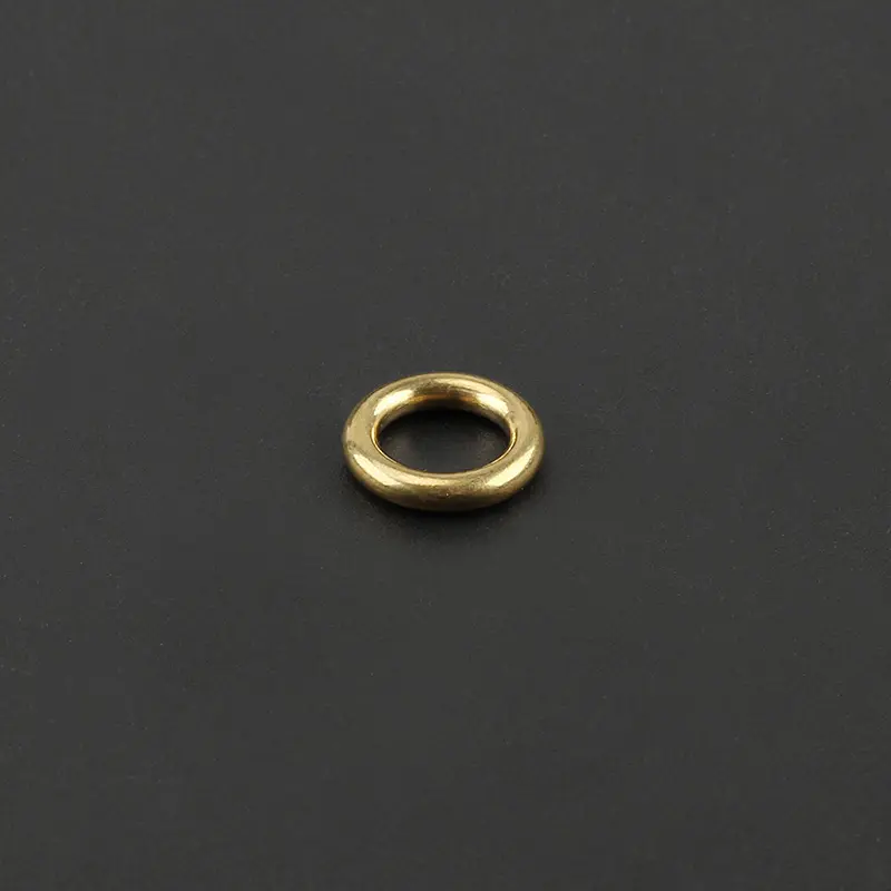3pcs Yellow Brass Ring Outdoor Tool DIY Copper Seamless Solid Key Ring