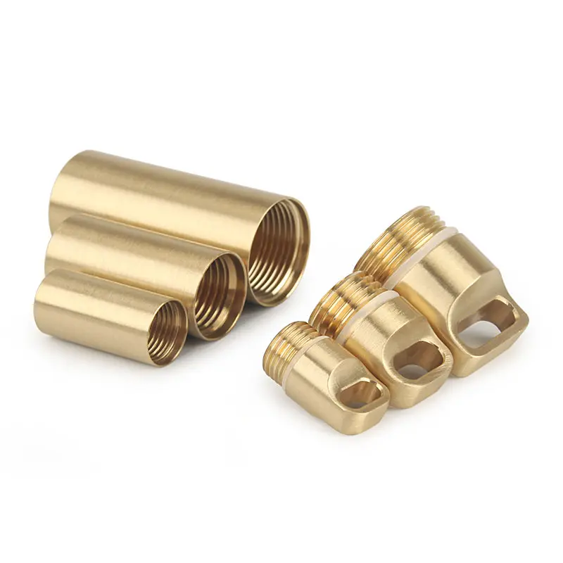 S/M/L Brass Waterproof Canister Keychain Bottle Outdoor Camping Tool