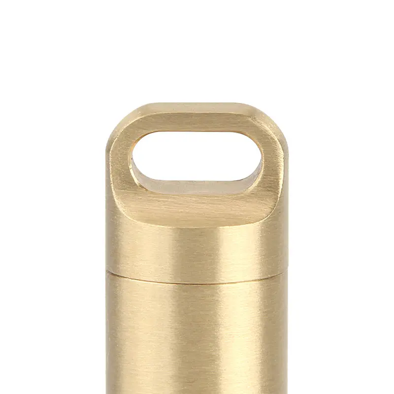 S/M/L Brass Waterproof Canister Keychain Bottle Outdoor Camping Tool