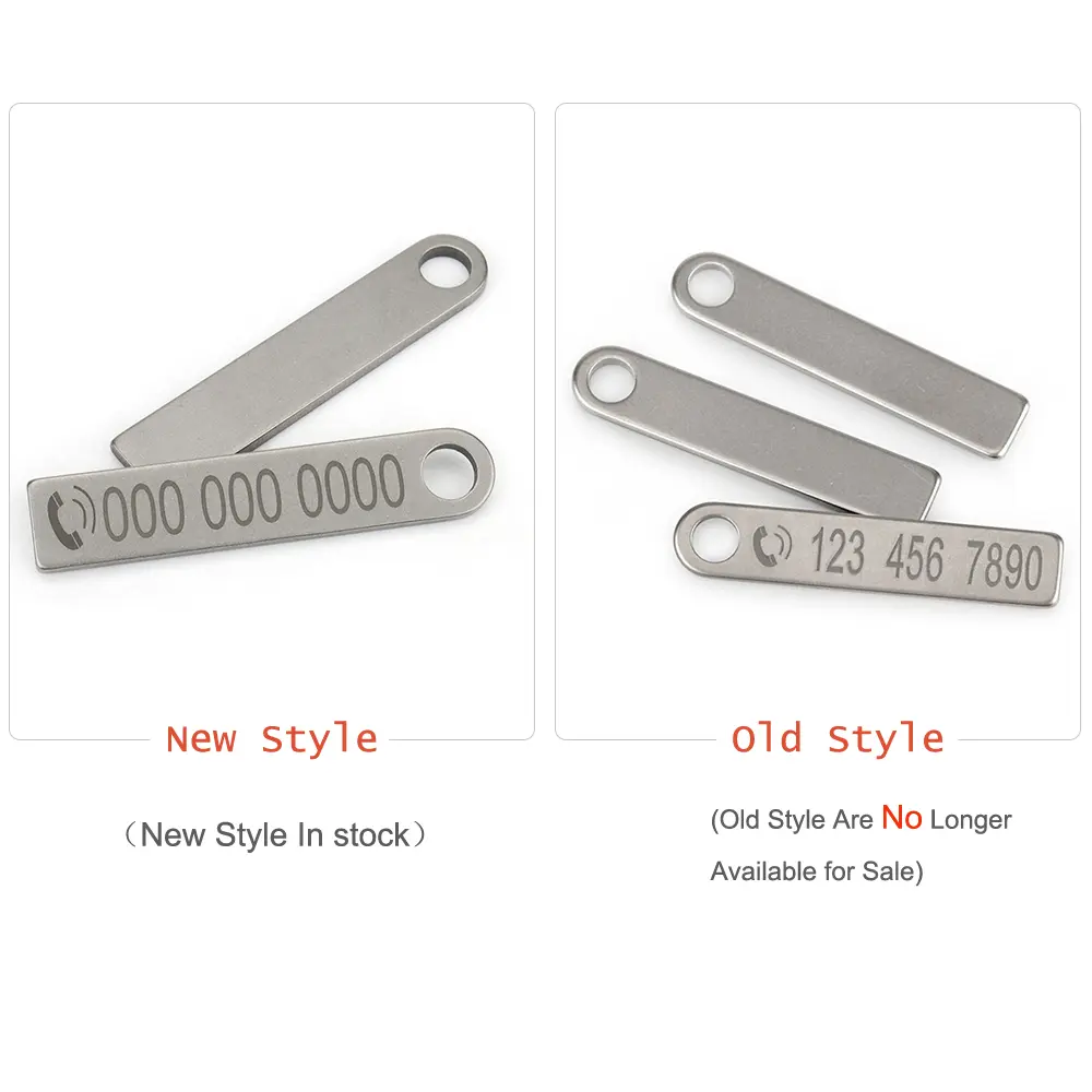 Titanium Plate Blank DIY Name Tag Keyring Pendant Titanium Alloy Rope Paracord Accessories