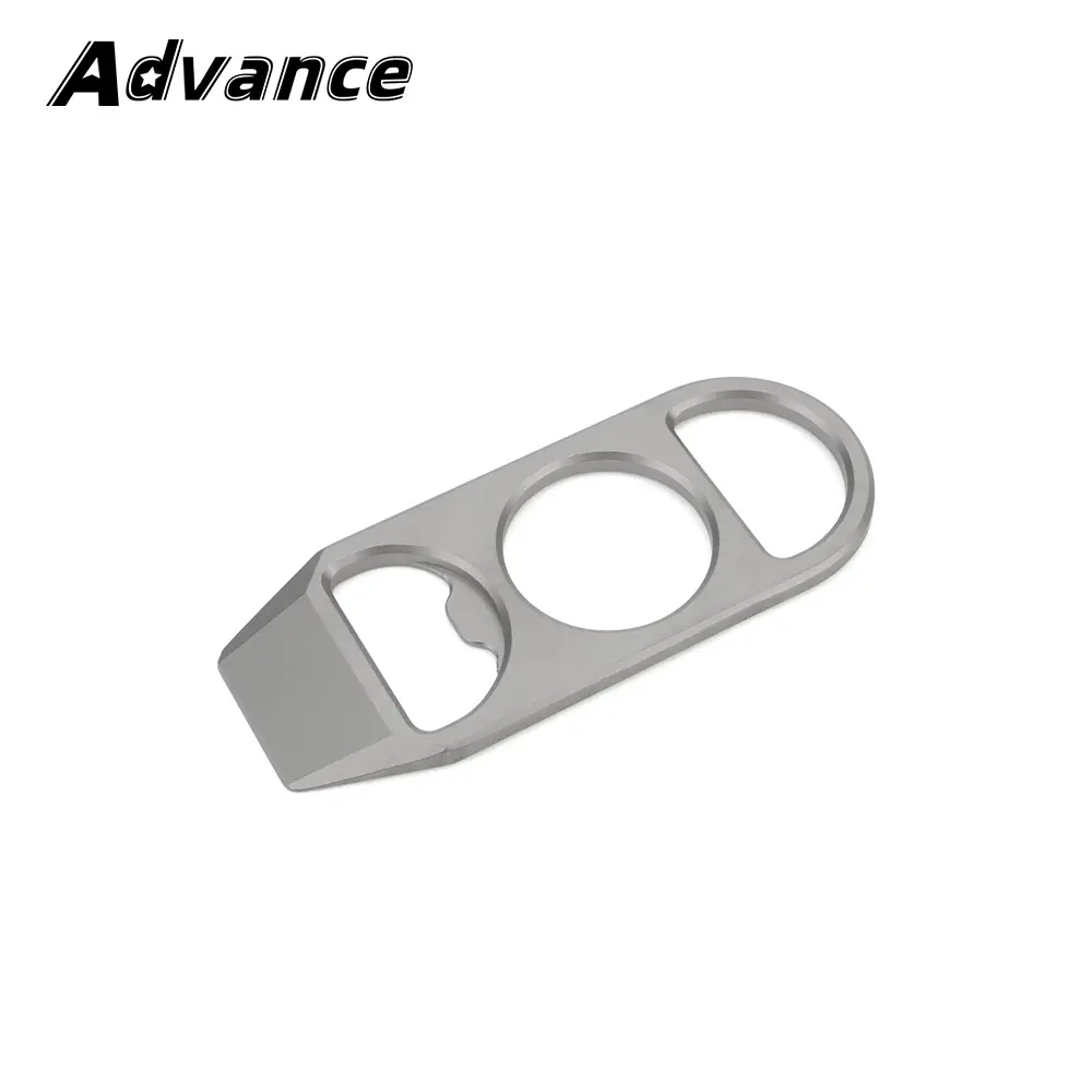 Multi-function Bottle Opener Multifunctional Keychain Titanium Alloy Keyring Pendant Outdoor Tool EDC