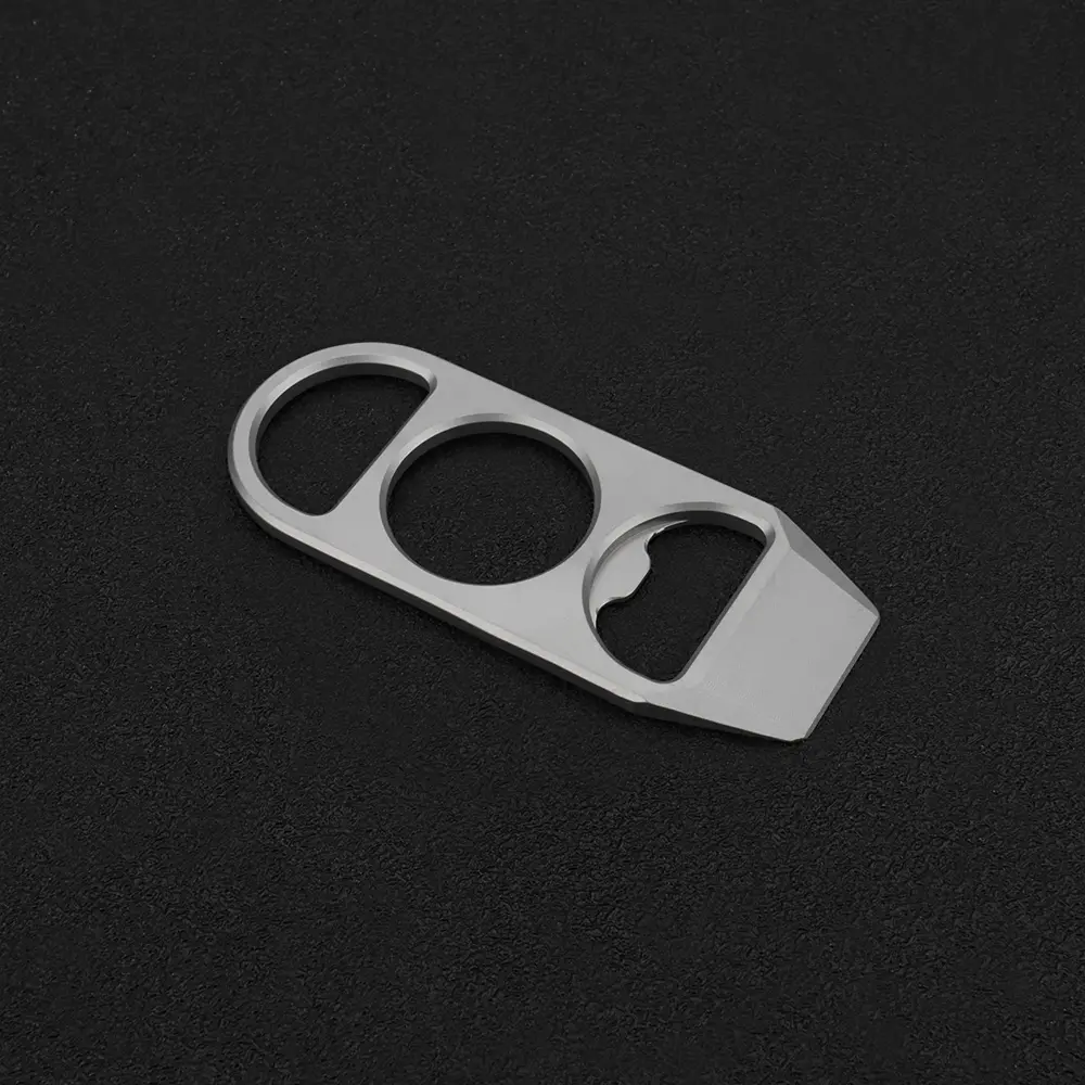 Multi-function Bottle Opener Multifunctional Keychain Titanium Alloy Keyring Pendant Outdoor Tool EDC