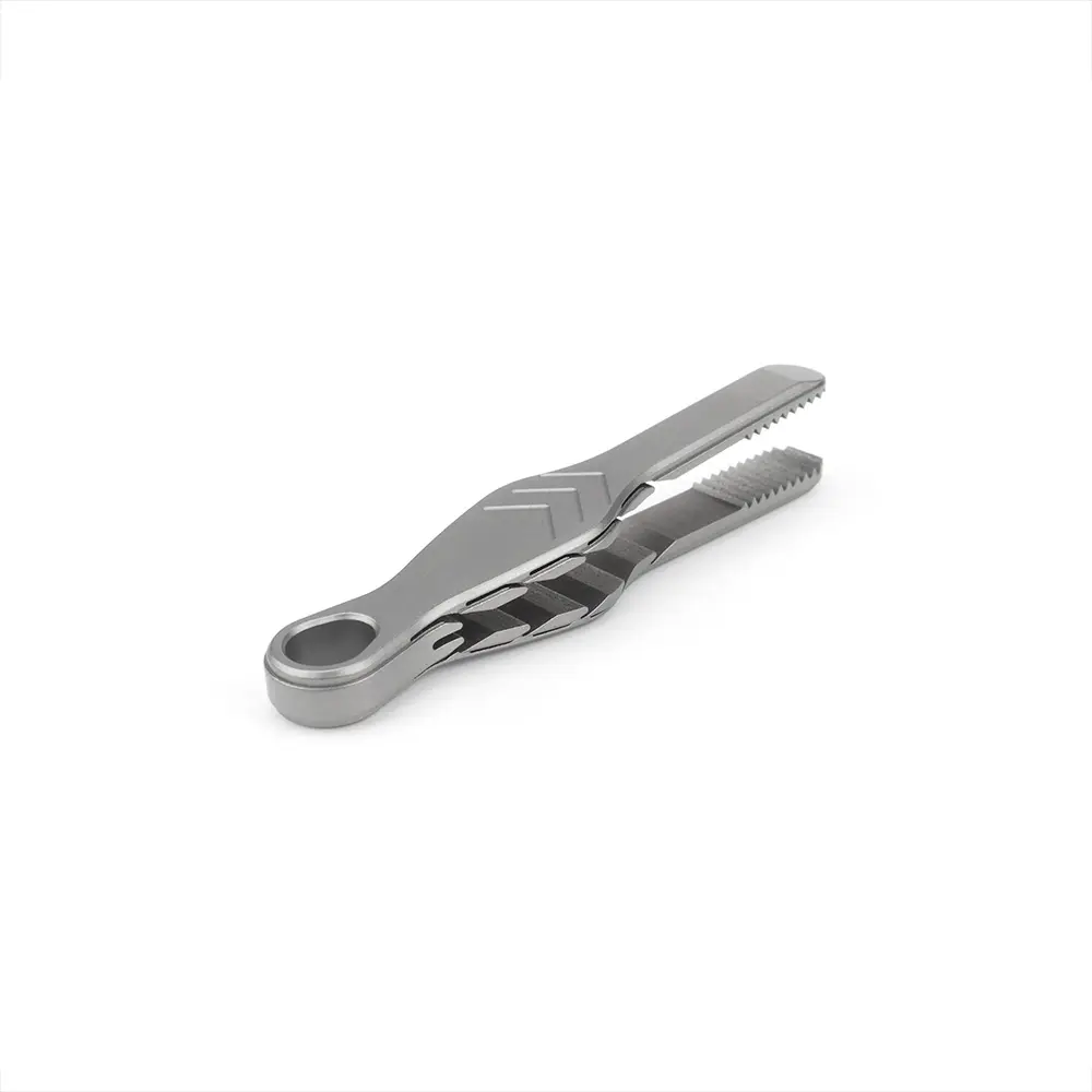 Titanium Alloy Small Tweezers Keychain Portable Mini Tweezer Outdoor EDC Tool