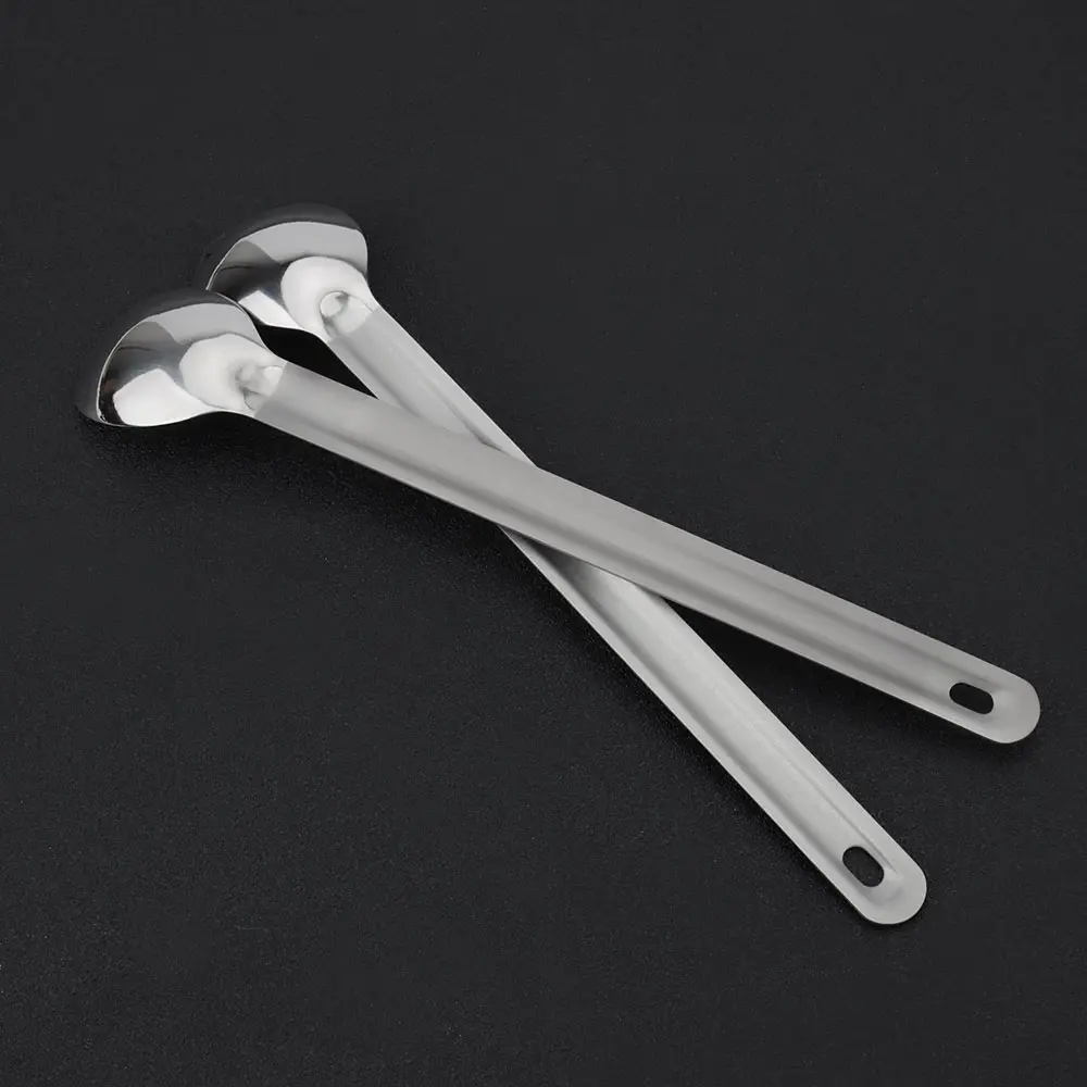 Outdoor Titanium Alloy Tableware Titanium Long Handle Fork Spoon Camping Portable Stirring Spoon Soup Ultralight Travel Supplies
