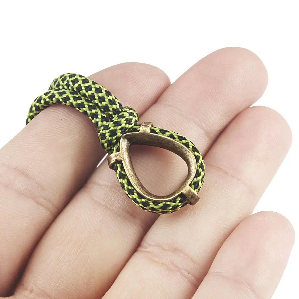 Paracord Accessories Ring Brass Beads Keychain Copper Keychains Rope DIY