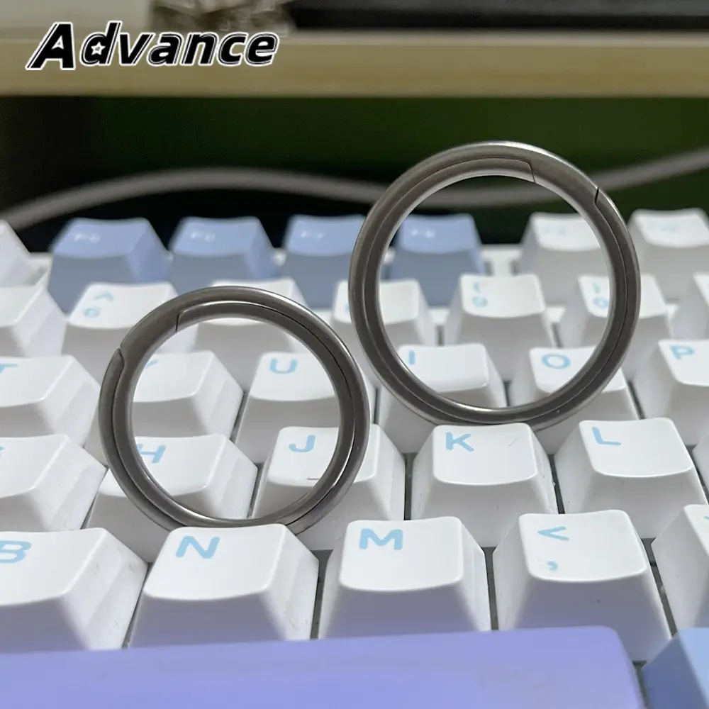 30mm/38mm Titanium Alloy Key Ring Keychain Accessories Buckle Multifunctional Outdoor EDC Tool