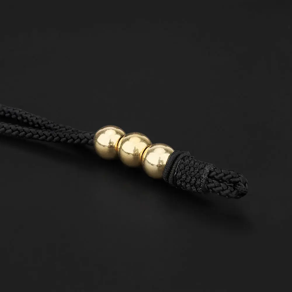 10pcs Paracord Brass Round Ball Beads Bracelets Loose Charm Bead DIY Necklaces Jewelry Making Accessories