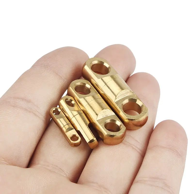 3pcs Brass Keychain DIY EDC Key Rotate 360 Degrees Buckle Accessories Key Ring  Outdoor Tool