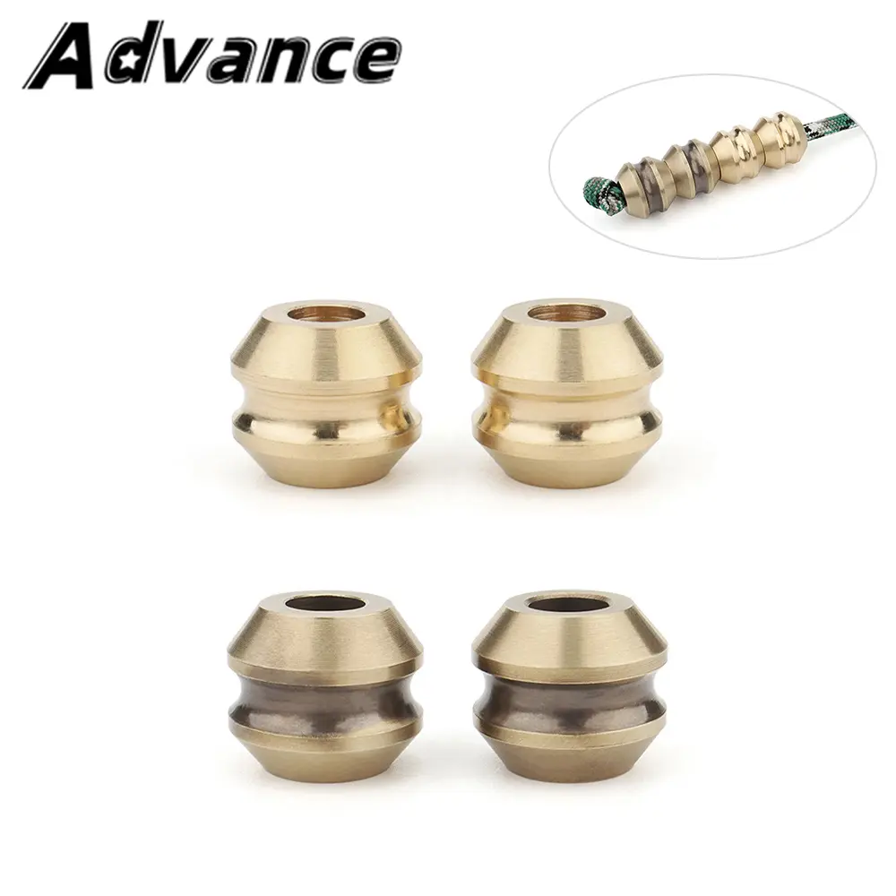 2pcs Brass Beads Paracord Beads Pendant Umbrella Rope Pendant Outdoor DIY Keychain