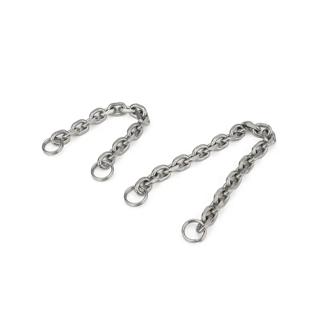 10cm/15cm Short Titanium Alloy Chain DIY Connection Keychain Outdoor Tool EDC