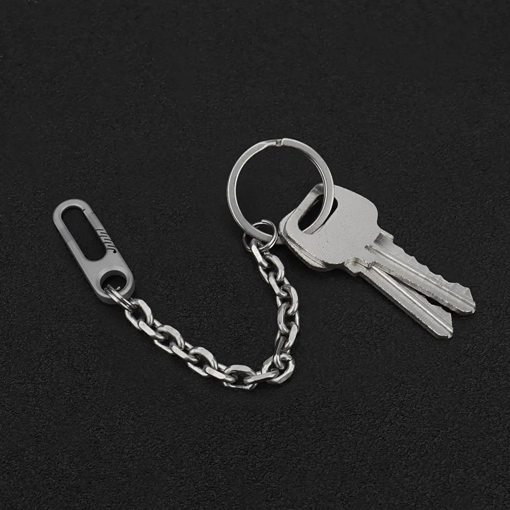 10cm/15cm Short Titanium Alloy Chain DIY Connection Keychain Outdoor Tool EDC