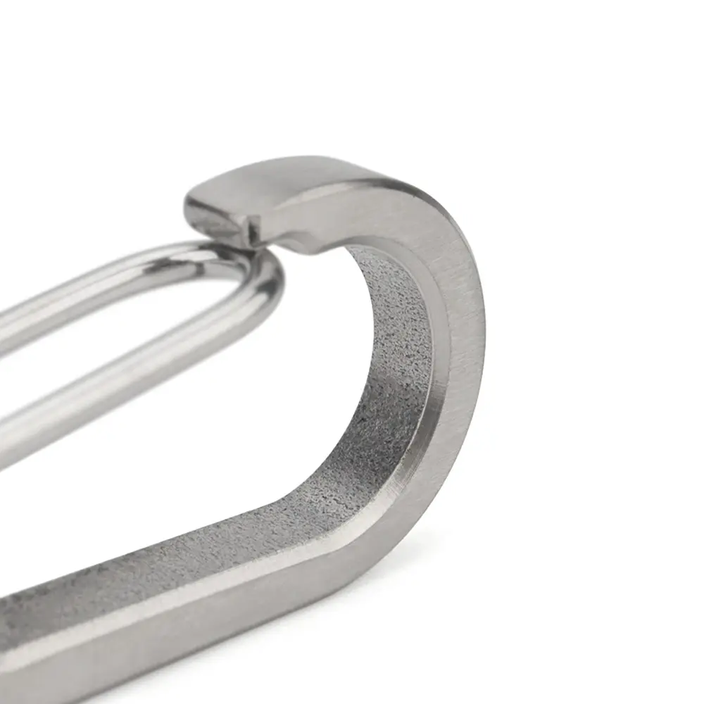 Titanium Alloy Buckle Outdoor EDC Tool Titanium Keychain Brushed Surface