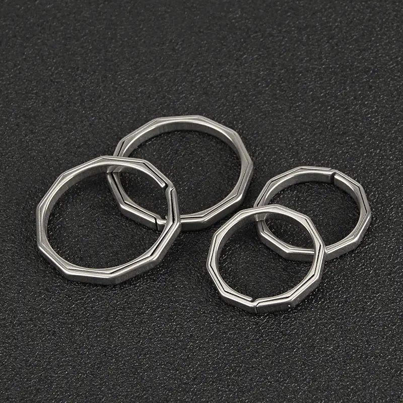 25mm/30mm Titanium Alloy Ring Outdoor Tool Keyring EDC Keychain Accessories