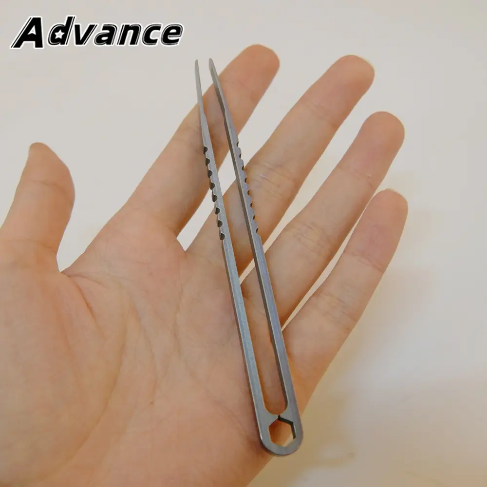 L Titanium Tweezer Big Titanium Alloy Clip Portable Tweezer Nipper EDC Outdoor Tool