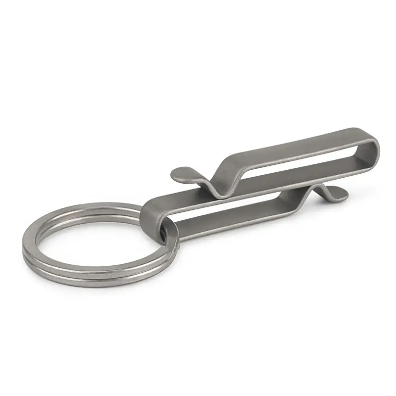 Waist Belt Buckle Titanium Buckles Outdoor Tool Keychain Waist Hang Key Ring
