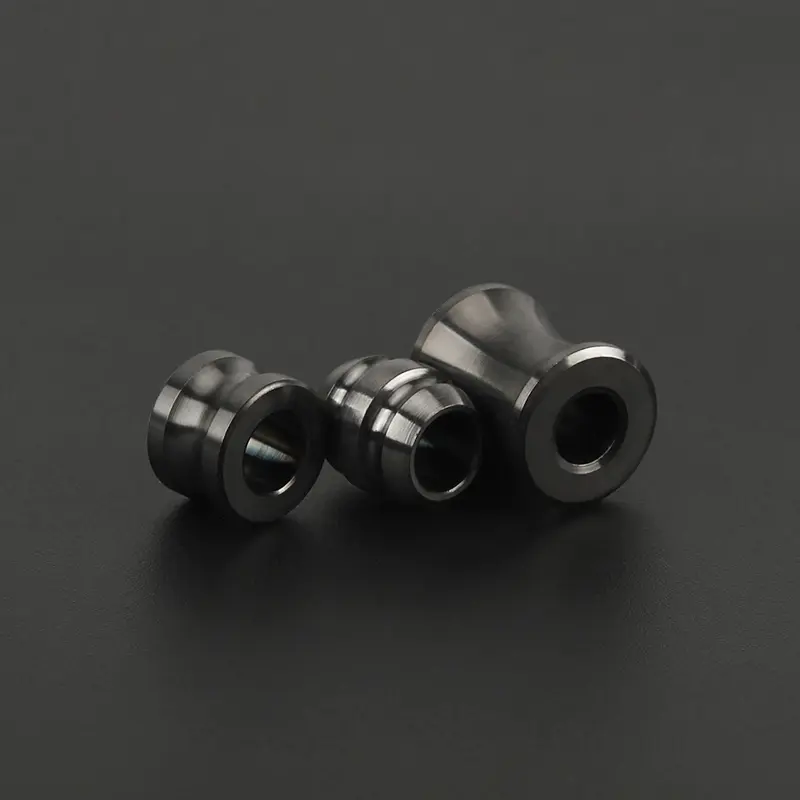 Black Titanium Alloy Knife Beads Key Chain Pendant Paracord Umbrella Rope DIY Paracord Bead Accessories