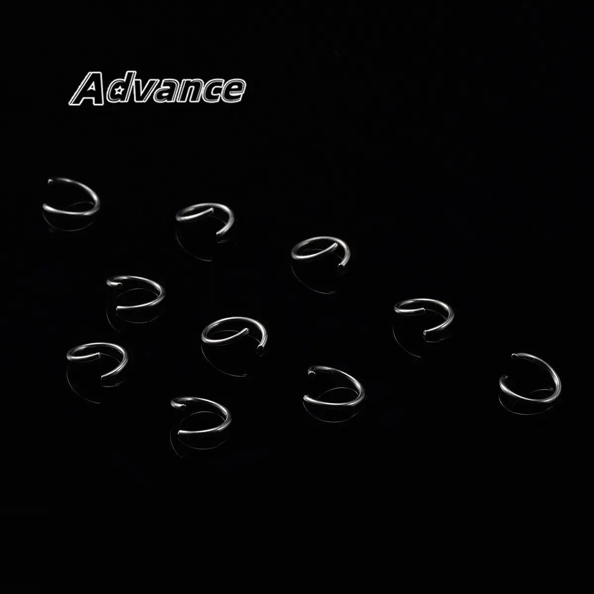 10pcs Open Style Ring Titanium Alloy Keyring Titanium Keychain Outdoor Tool Accessories