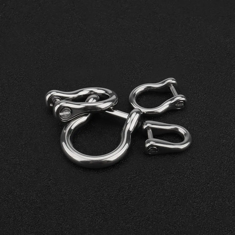 1pc Titanium Alloy Horseshoe Buckle Hook Keychain Outdoor Tool EDC