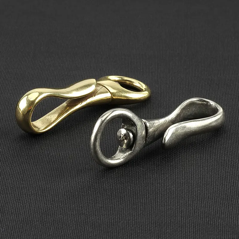 Brass Rotation Key Ring Outdoor Small Tool EDC Buckle All Direction Rotation Key Chain