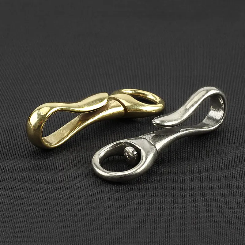 Brass Rotation Key Ring Outdoor Small Tool EDC Buckle All Direction Rotation Key Chain