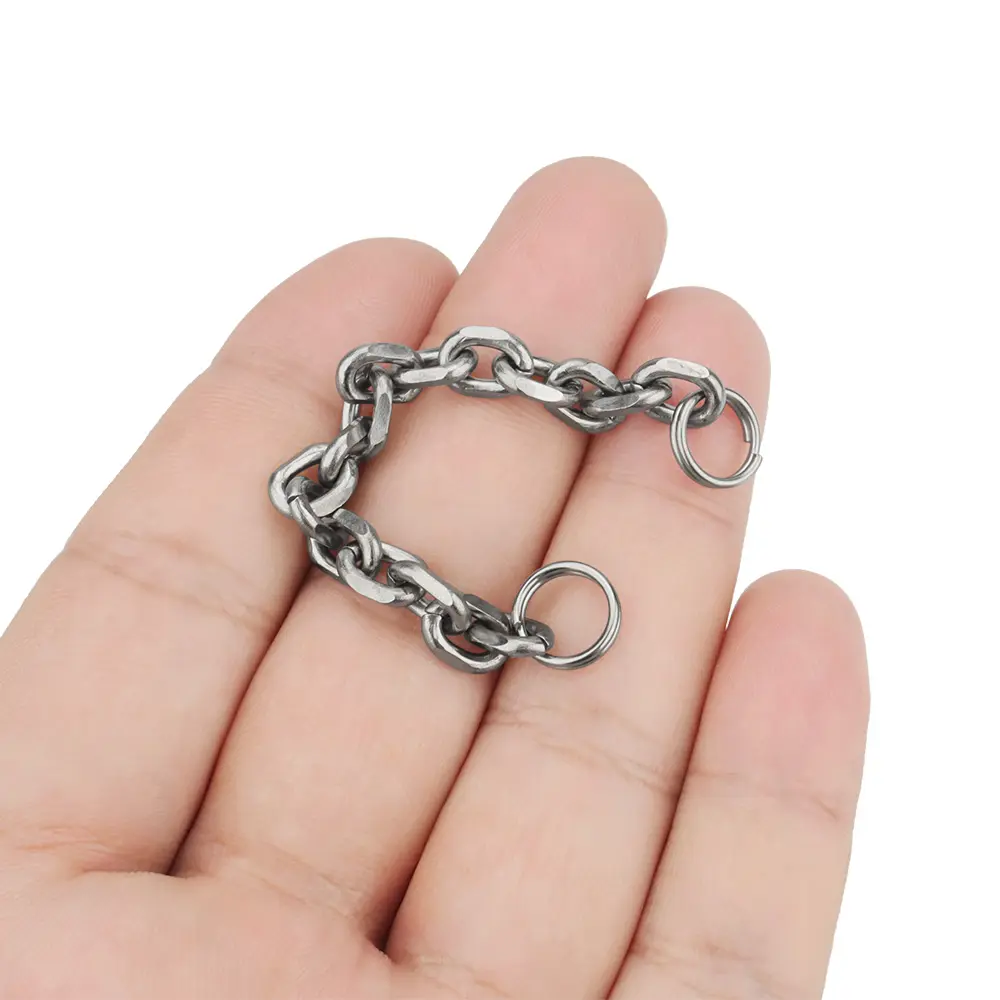 S/M/L Titanium Alloy Key Chain DIY Connection Keyring Multi-function Outdoor Tool EDC