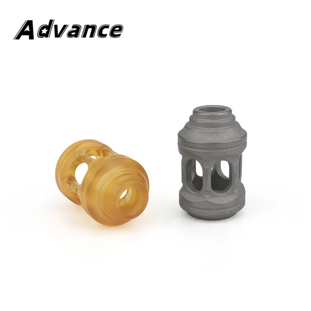 Lantern Shape Titanium Alloy Paracord Bead Keyring Rope Bead Tail Pendant