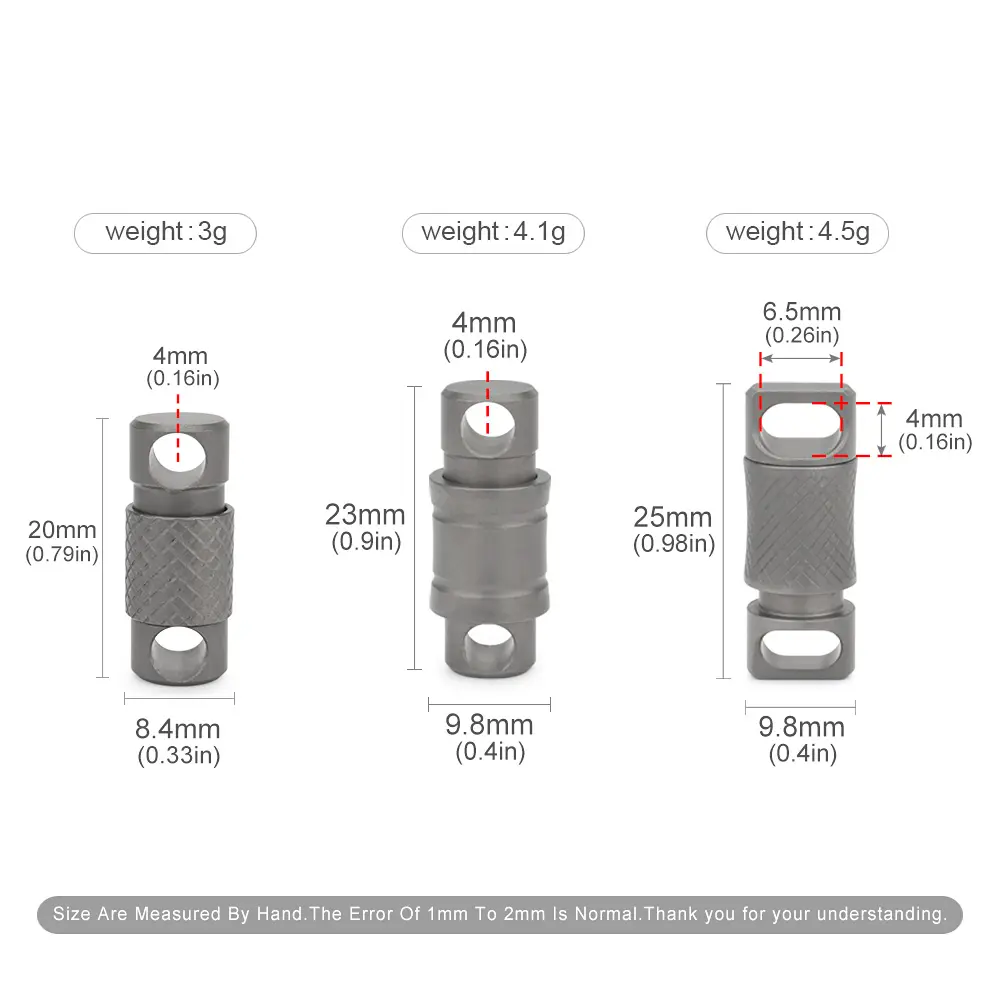 Universal Rotating Keychain Titanium Alloy Buckle Portable Pocket Tool Accessories Outdoor EDC