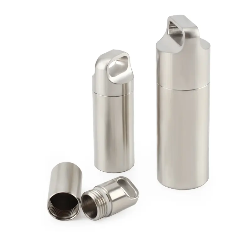 S/M/L Stainless Steel Waterproof Canister Bottle Outdoor Camping Tool