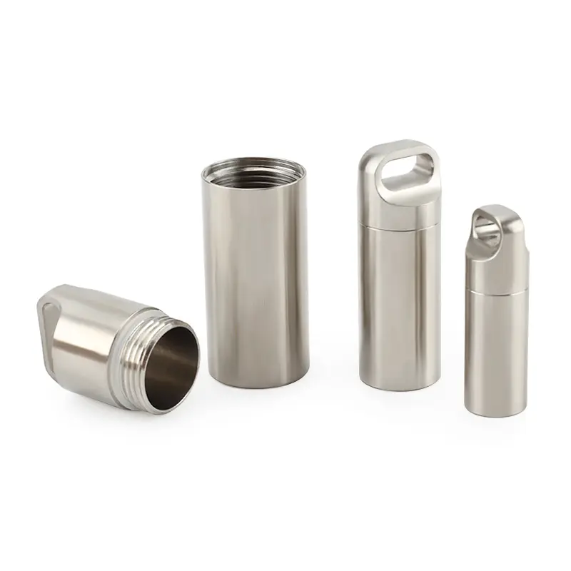 S/M/L Stainless Steel Waterproof Canister Bottle Outdoor Camping Tool