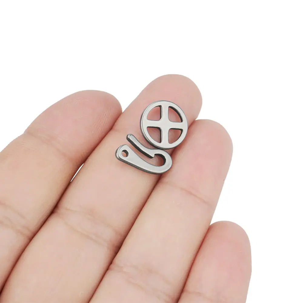 Titanium Alloy Clasp Accessories Hook DIY Buckle Necklace Gadgets Keychain Accessories Multifunctional Outdoor Camping Tool