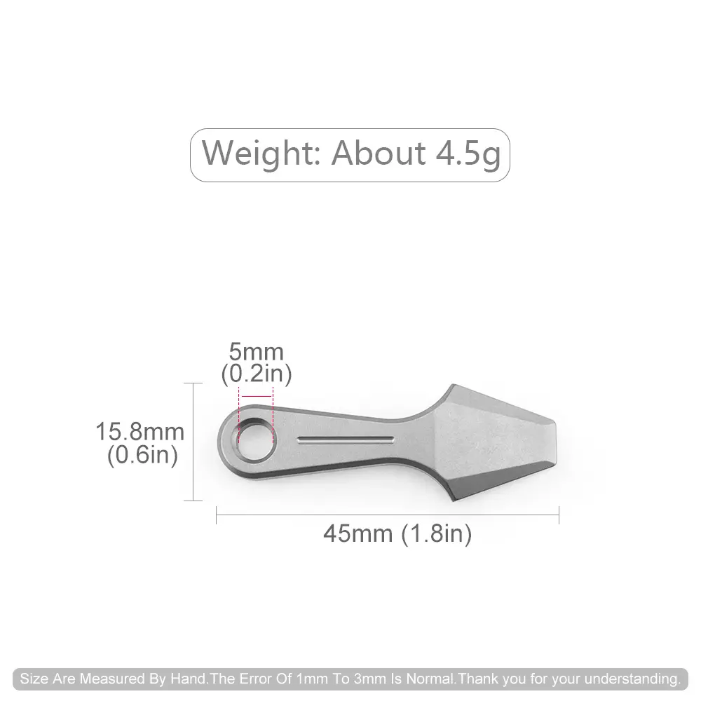 Mini Titanium Small Tool Keychain Accessories Pendant Outdoor Tool EDC