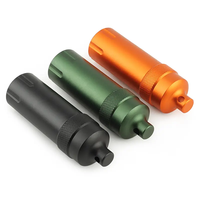 Aluminum Alloy Waterproof Canister Seal Bottle Toothpick Box Outdoor Tool