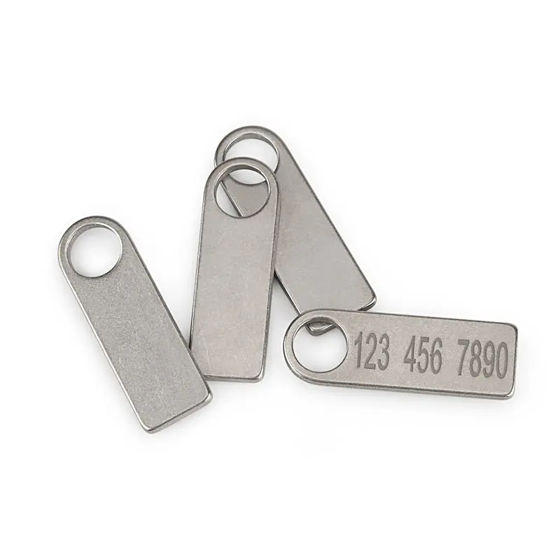 Mini Titanium Plate Tag Of Blank Anti-Lost Pet DIY Tag Pendant Outdoor EDC Multi Tool