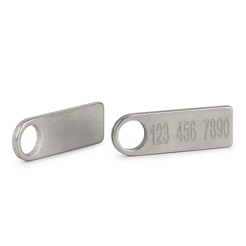 Mini Titanium Plate Tag Of Blank Anti-Lost Pet DIY Tag Pendant Outdoor EDC Multi Tool