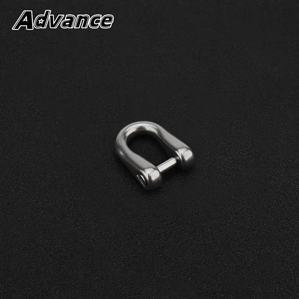 Mini Small Titanium Alloy D Shape Horseshoe Buckle Connect Car Key Chain Buckle Outdoor EDC Tool