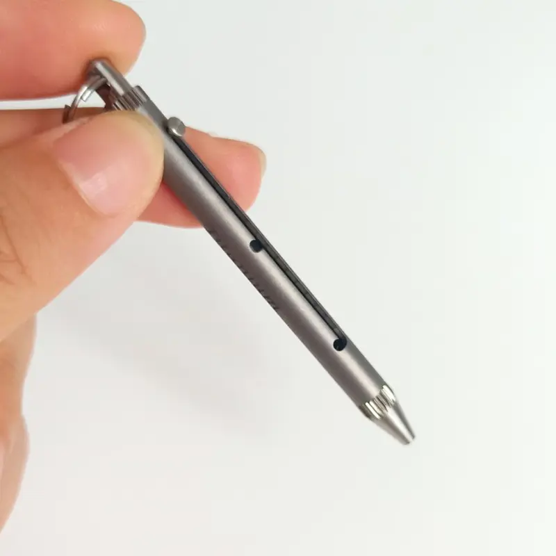 Spring Titanium Toothpick Holder EDC TC4 Titanium Toothpick Multifunction Fruit Fork Outdoor Tool Camping Tool
