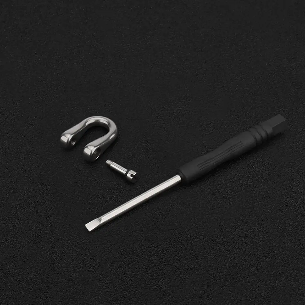 Mini Small Titanium Alloy D Shape Horseshoe Buckle Connect Car Key Chain Buckle Outdoor EDC Tool