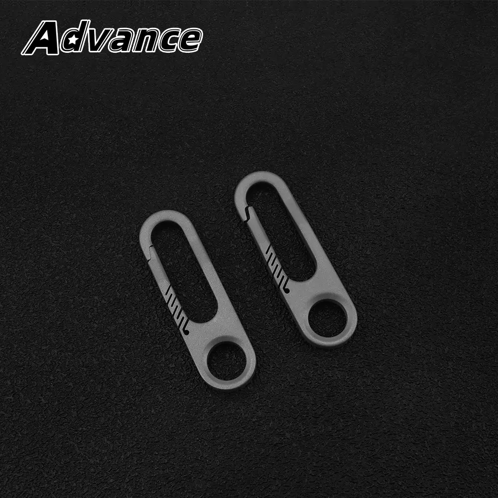 Titanium Alloy Key Chain Zipper Buckle DIY Accessories Keyring EDC Outdoor Tools