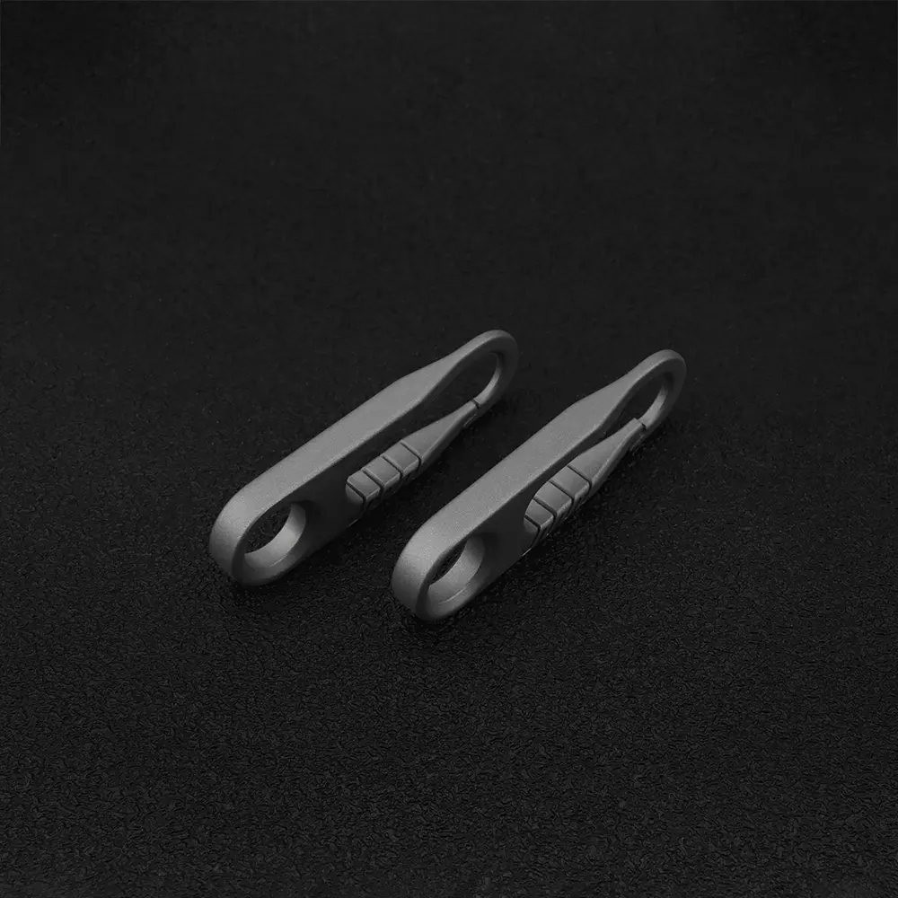 Titanium Alloy Key Chain Zipper Buckle DIY Accessories Keyring EDC Outdoor Tools