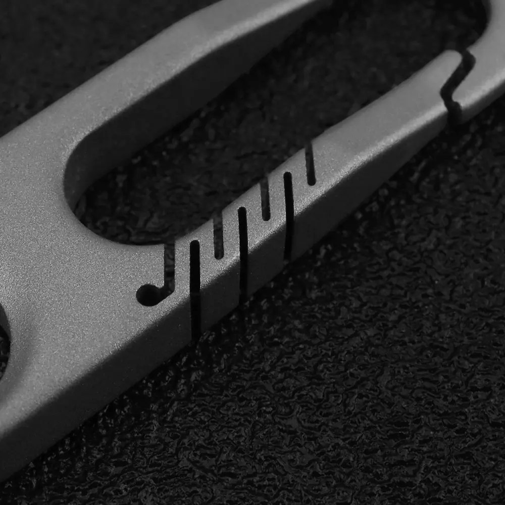 Titanium Alloy Key Chain Zipper Buckle DIY Accessories Keyring EDC Outdoor Tools