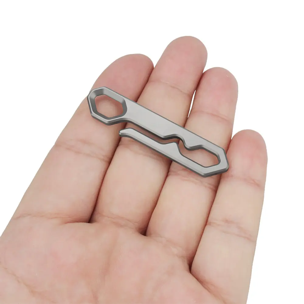 Small Waist Belt Buckle Titanium Alloy Keychain EDC Outdoor Tool Buckles