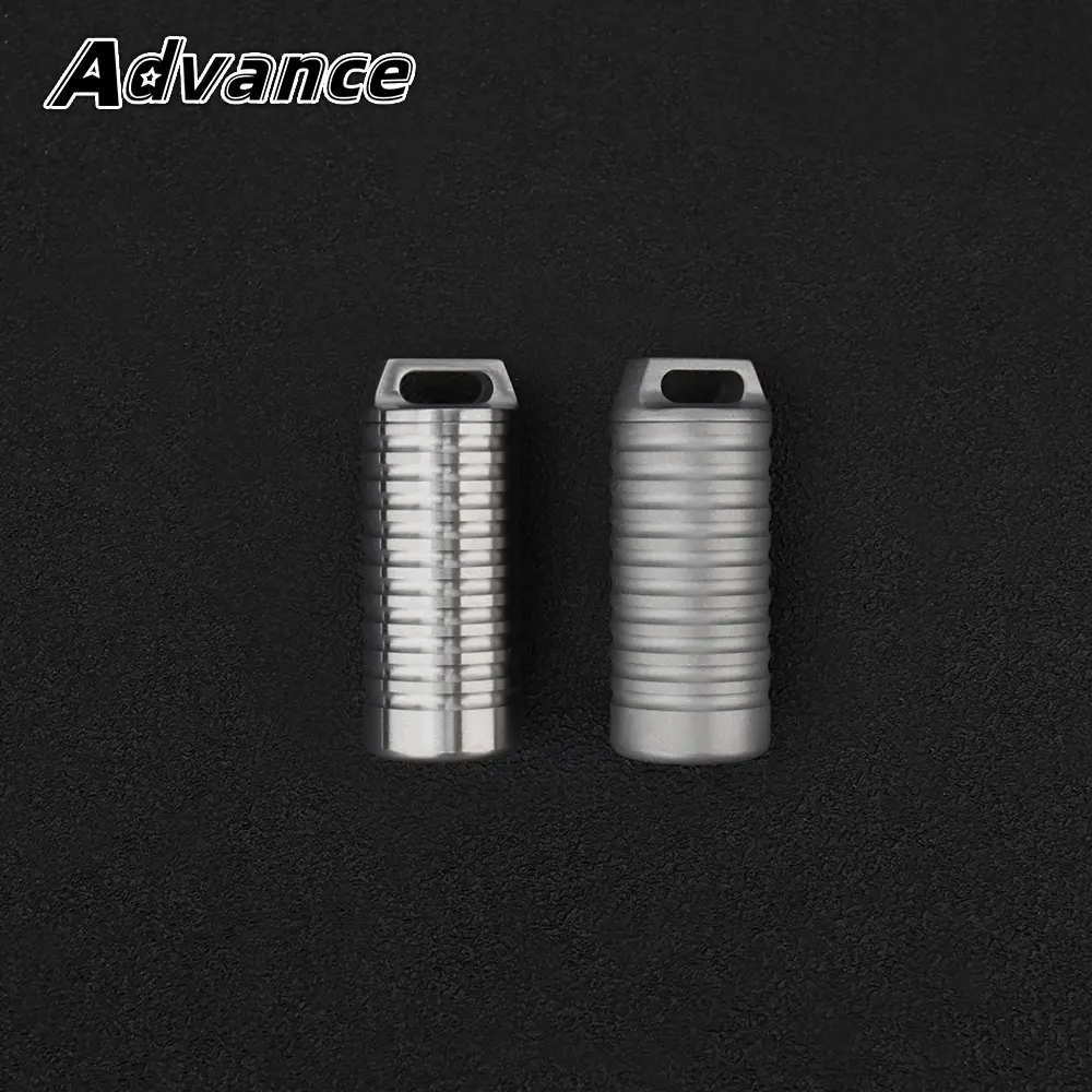 Small Titanium Alloy Waterproof Bottle Mini Storage  Bottles Key Chain Accessories Outdoor Camping Tool EDC