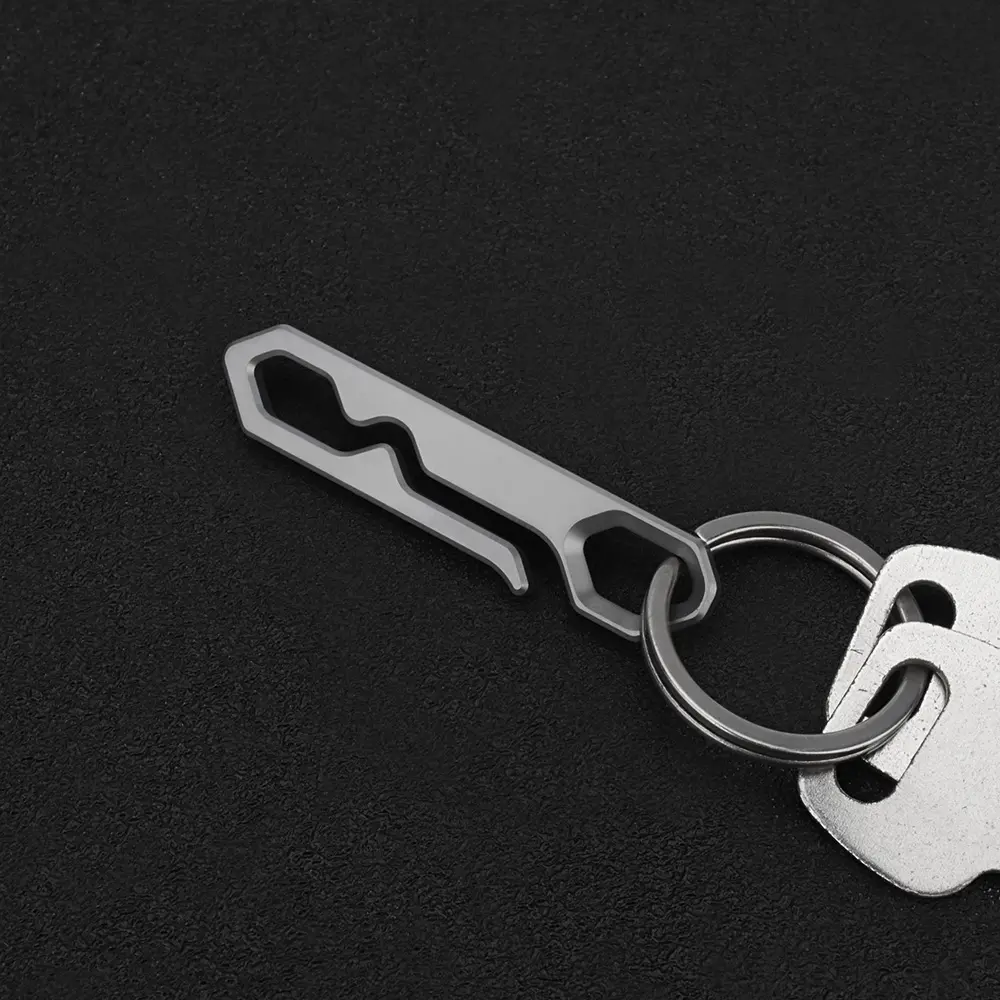 Small Waist Belt Buckle Titanium Alloy Keychain EDC Outdoor Tool Buckles