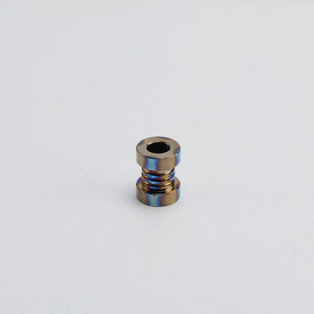 DIY Titanium Alloy Knife Beads Paracord Umbrella Rope EDC Screw Thread Paracord Bead Zipper Accessories